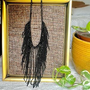 Black Seed Bead Necklace